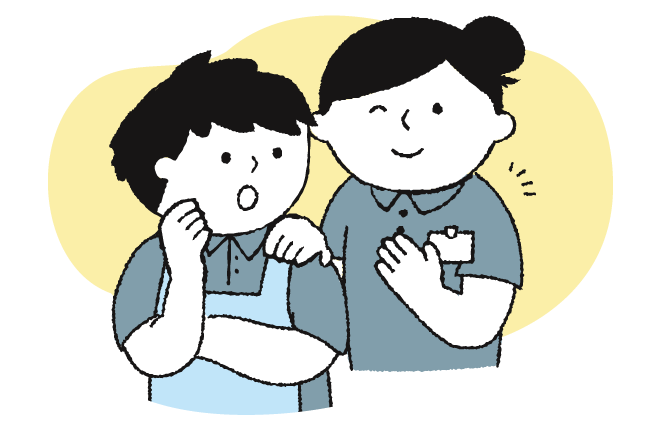 新人研修のイラスト